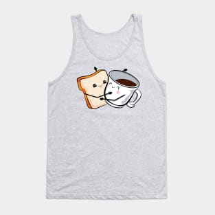 toast love and valentine coffee Tank Top